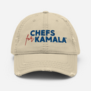 Chefs For Kamala LG Distressed Baseball Cap